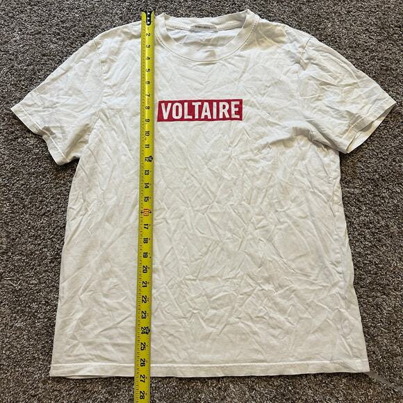 ZADIG & VOLTAIRE Men's Voltaire T-Shirt Size L In White - Picture 7 of 8
